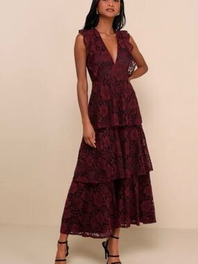 cumulonimbus clouds burgundy skater dress Lulus | Dresses | Nwt Lulus Burgundy Red Cumulonimbus Clouds Skater Dress  Xl
